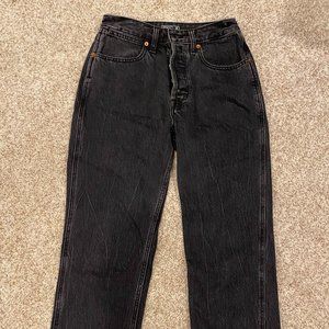 Abercrombie & Fitch Straight Leg Black Jeans (size 26)